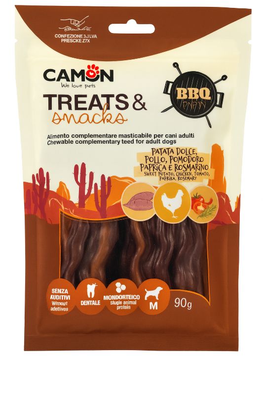 Camon BBQ Snacks Kartoffel mit Huhn und Tomate M 90g