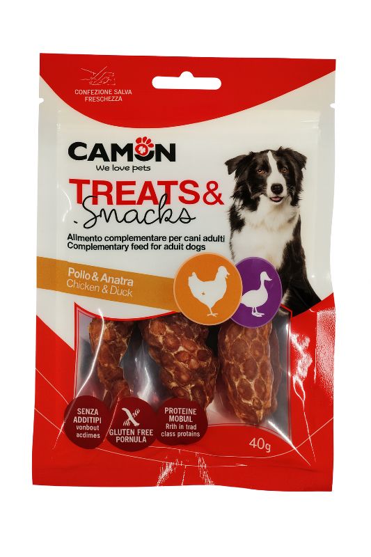 Camon Snacks Mini Röllchen mit Ente und Huhn 40g