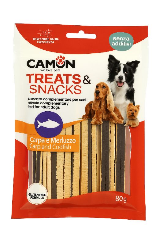 Camon Snacks Fisch in Streifen für Hunde