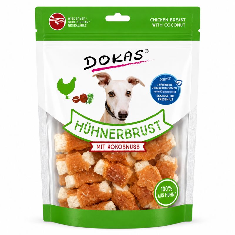 DOKAS Hühnerbrust mit Kokosnuss – 60 g