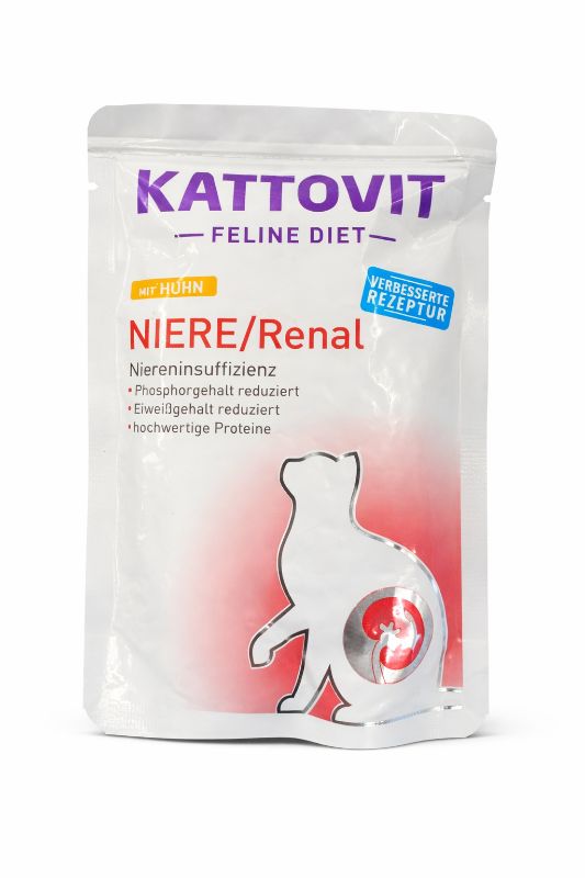 Kattovit Niere/Renal mit Huhn 85g Katzenfutter