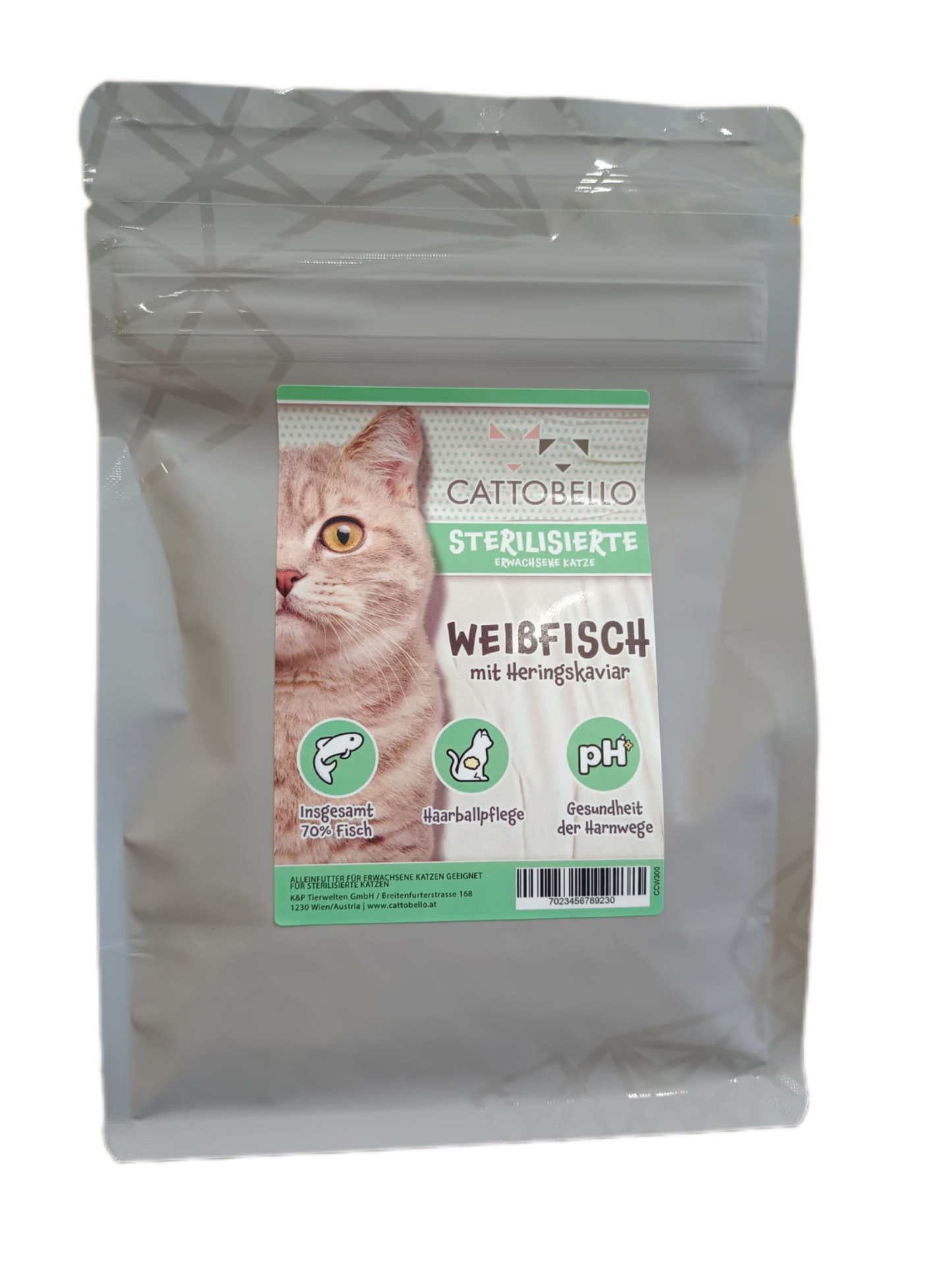 Cattobello Katze Weissfisch mit Heringskaviar Adult