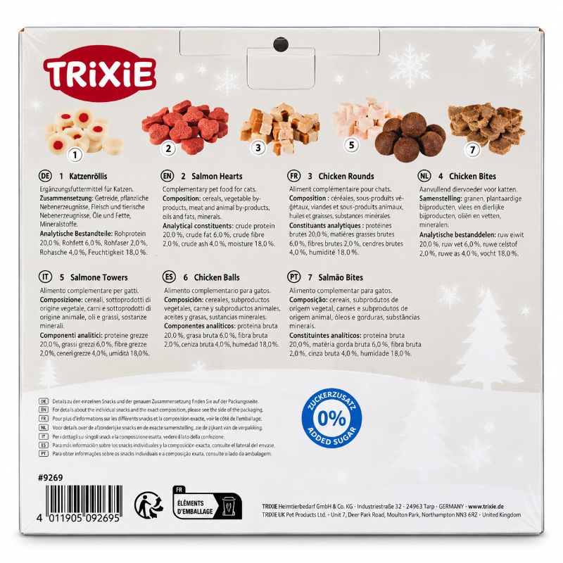 TRIXIE Adventskalender für Katzen Rückseite