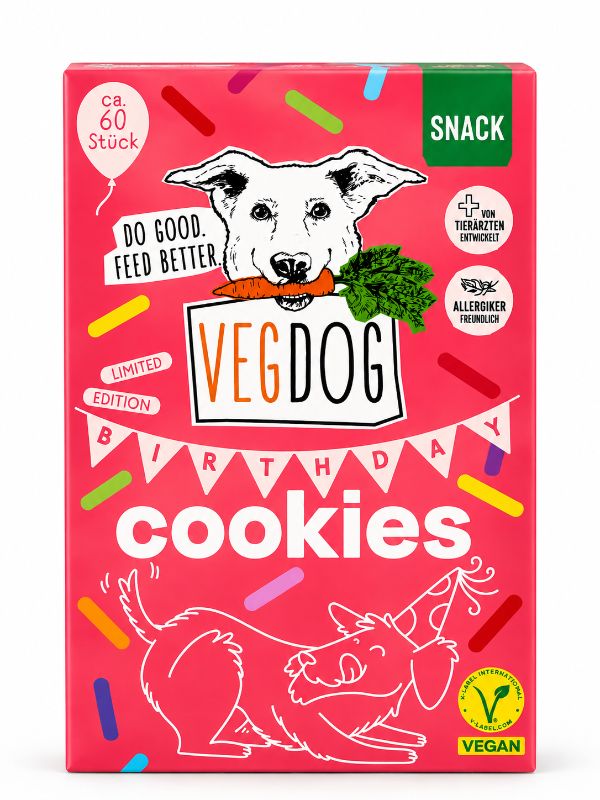 VEGDOG Birthday Cookies