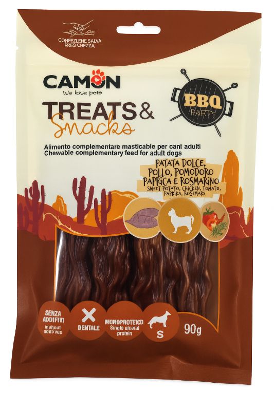 Camon BBQ Snacks Kartoffel mit Huhn und Tomate S 90g