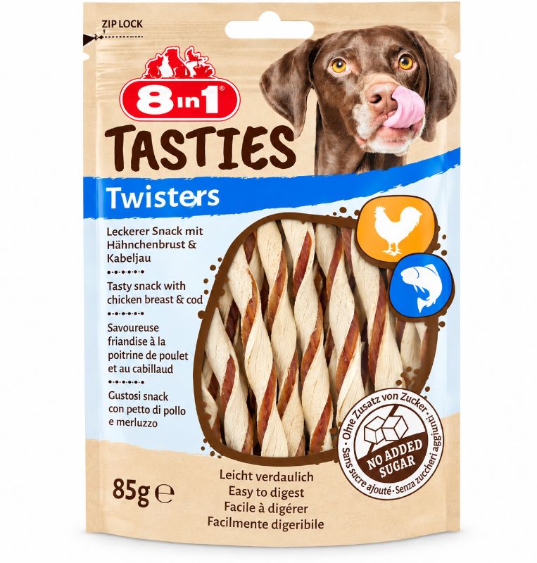 8in1 TASTIES Twisters 85g