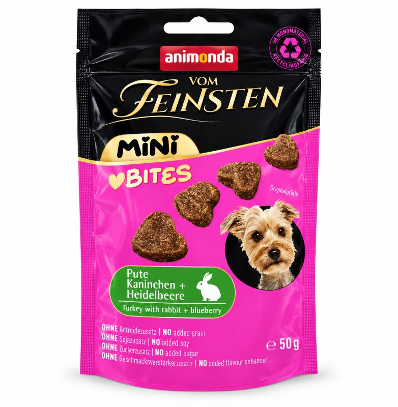 Animonda Vom Feinsten Mini Bites – Pute mit Kaninchen & Heidelbeere