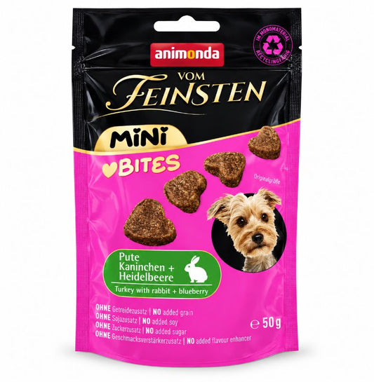Animonda Vom Feinsten Mini Bites – Pute mit Kaninchen & Heidelbeere