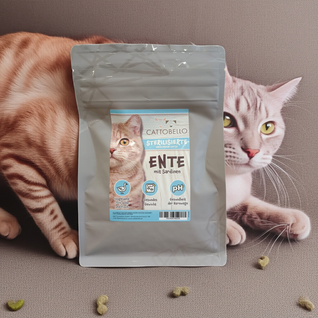 Cattobello Katze Ente mit Sardinen Adult