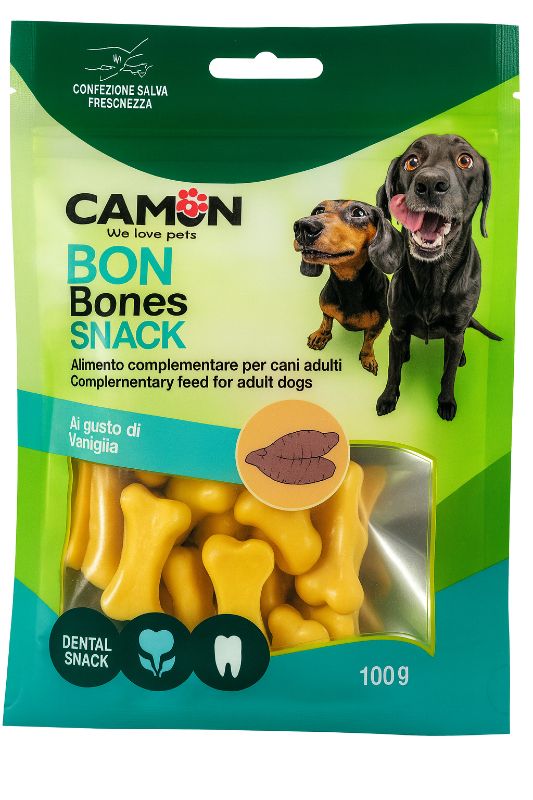 Camon Bon Bones Vanille Snack für Hunde