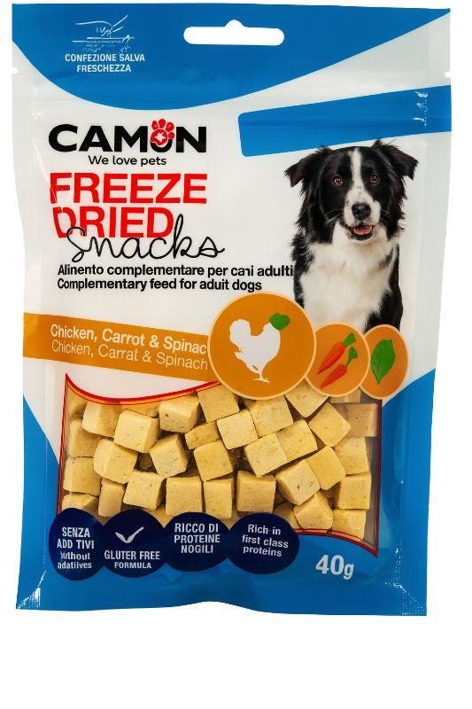 Camon gefriergetrocknete Hühnerwürfel Snacks für Hunde
