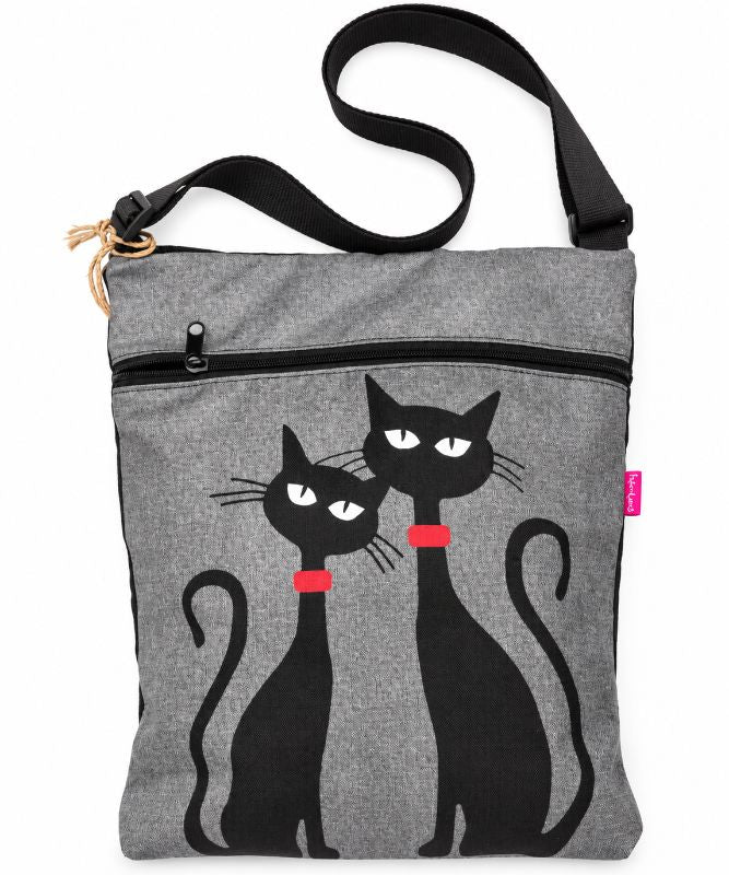 Canvas Bag JOY Black Cats