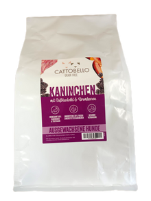Cattobello Kaninchen mit Süsskartoffel Trockenfutter Hund