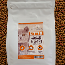 Cattobello Kitten Huhn und Lachs Trockenfutter Katze