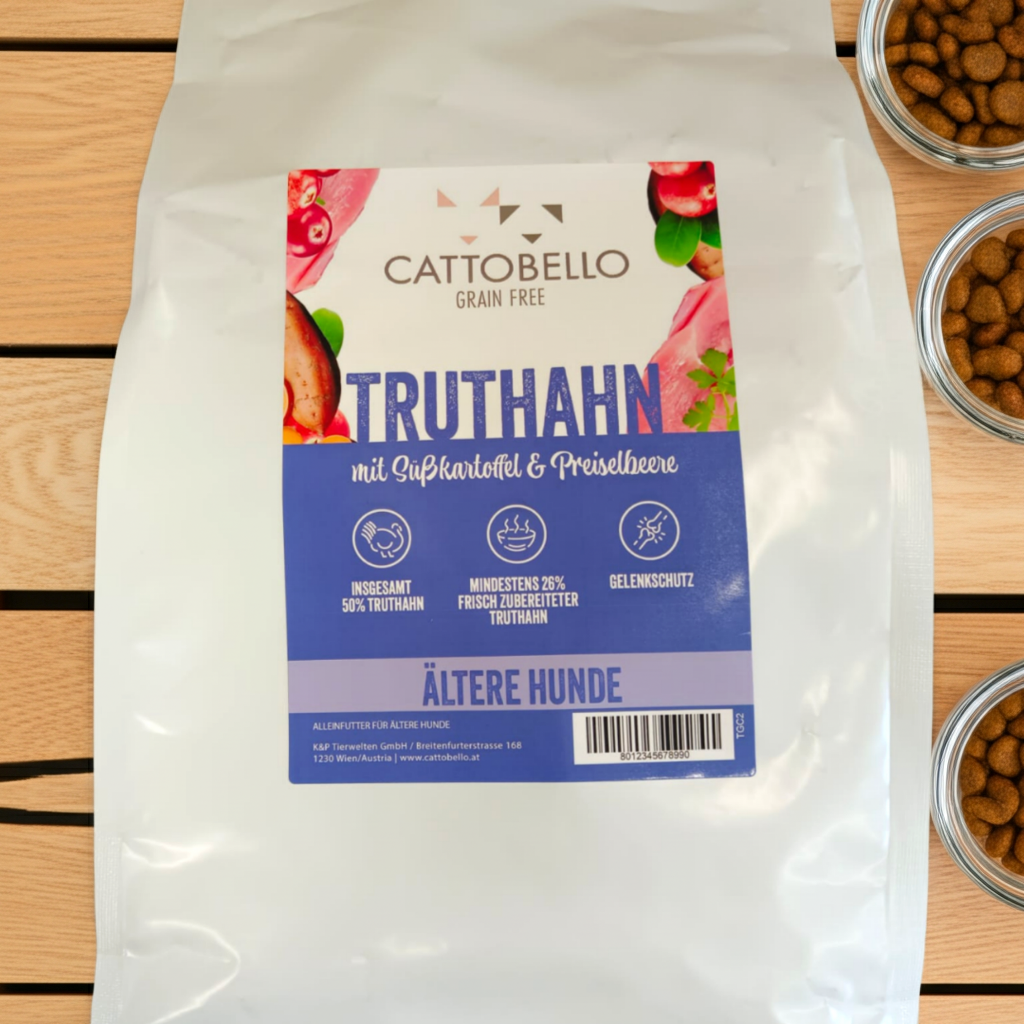 Cattobello Truthahn Hund Senior Trockenfutter