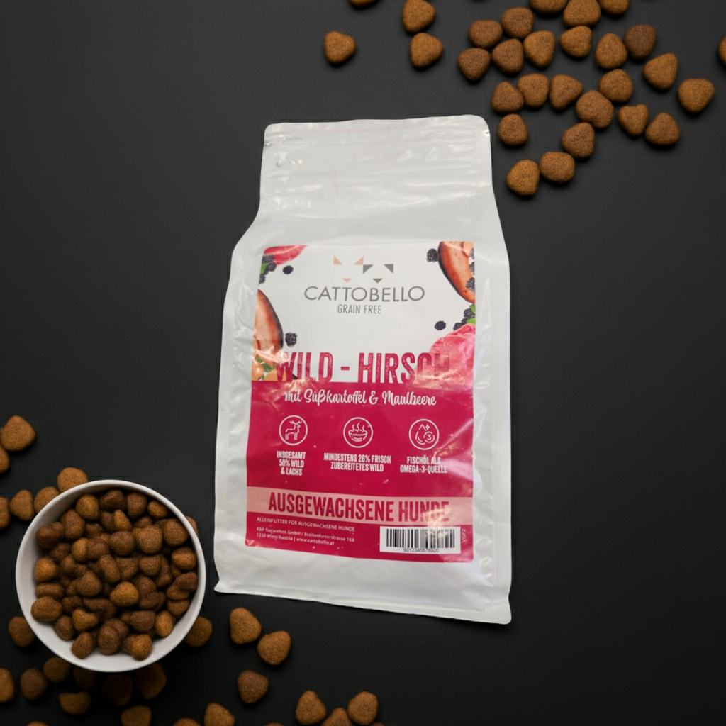 Cattobello Wild und Hirsch Hund Trockenfutter