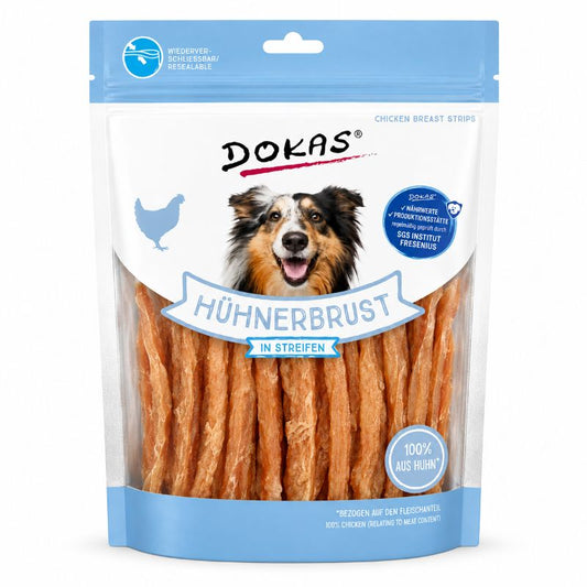 DOKAS Hühnerbrust in Streifen – 500 g