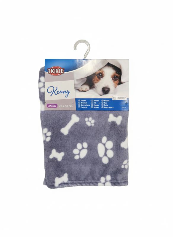 Decke Kenny grau plüsch