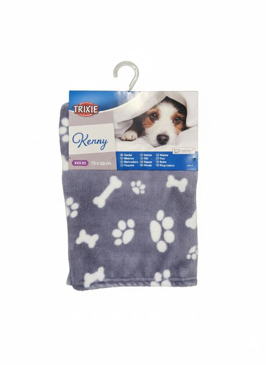 Decke Kenny grau plüsch