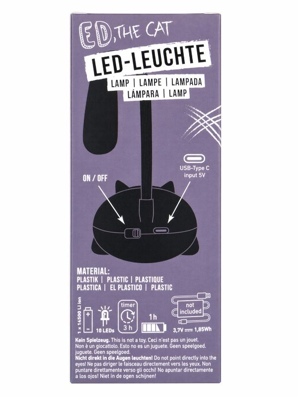ED, THE CAT – LED-Leuchte von hinten 