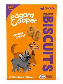 Edgard & Cooper Bravo Biscuits Huhn – Knusprige Hundekekse mit frischem Huhn