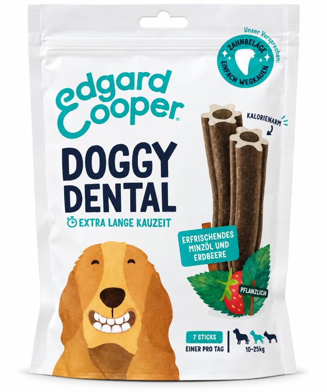 Edgard & Cooper Doggy Dental Minze & Erdbeere