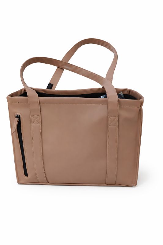 Hundetasche Trixie braunes Kunstleder 