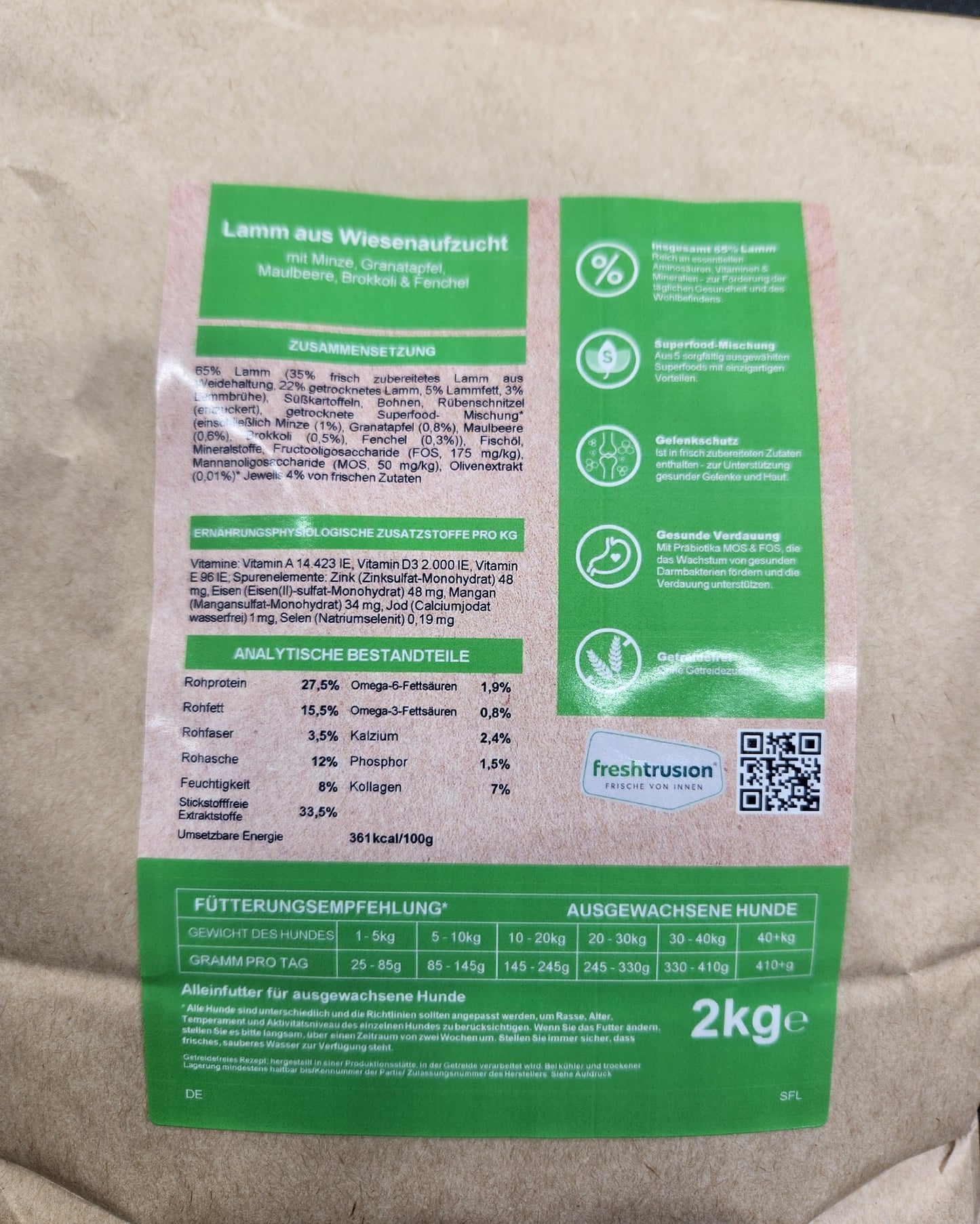 Cattobello Superfoods Lamm aus Wiesenaufzucht mit Minze,  Granatapfel,  Maulbeere,  Brokkoli, und Fenchel Adult