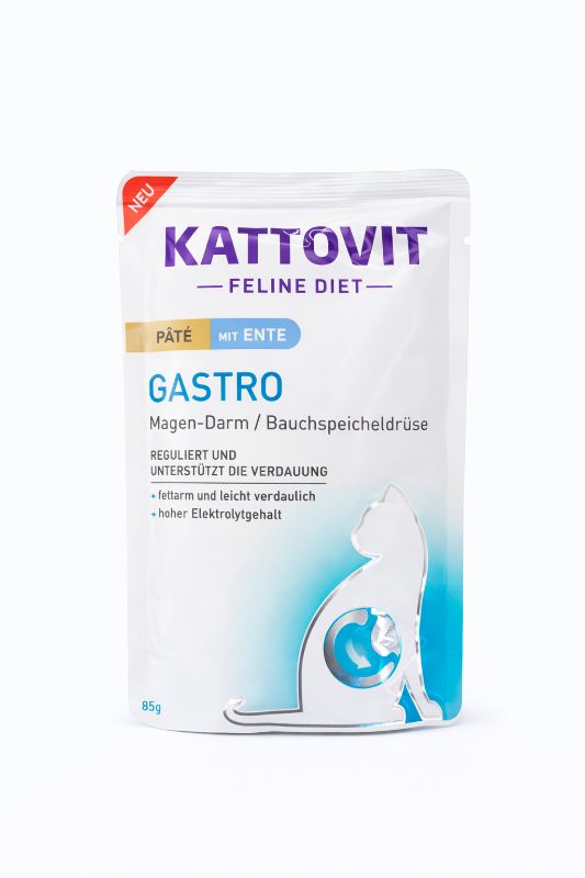 Kattovit Gastro Paté mit Ente 85g Katzenfutter nass 