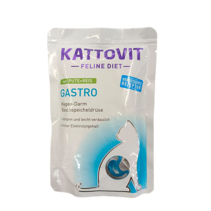 Kattovit Gastro Pute und Reis 85g Katzenfutter nass 