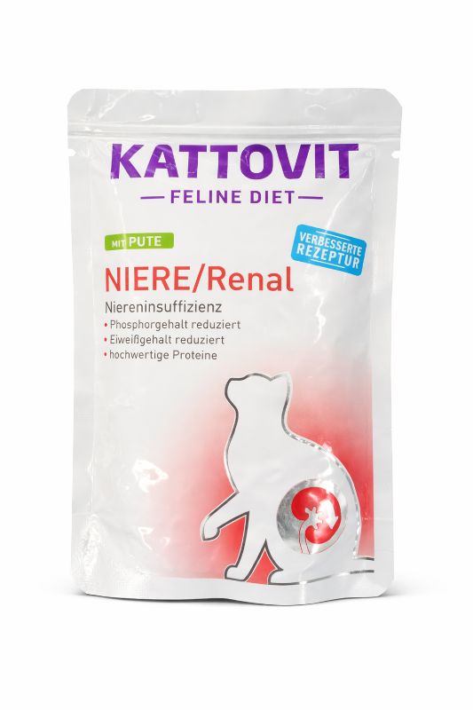 Kattovit Niere/Renal mit Pute 85g Katzenfutter 