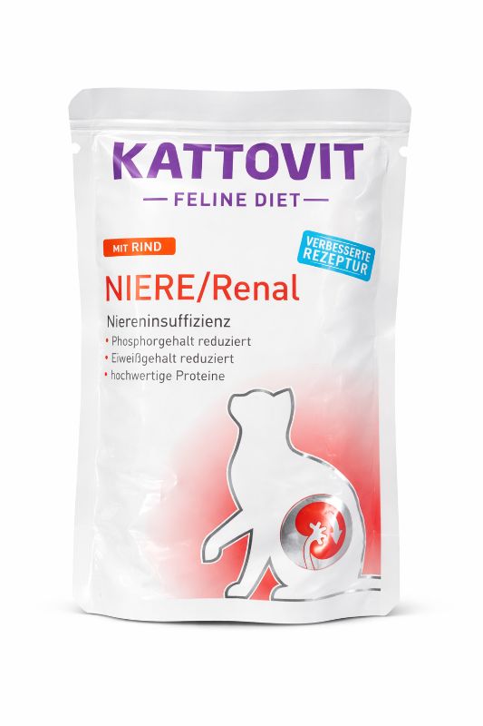 Kattovit Niere/Renal mit Rind 85g Katzenfutter 