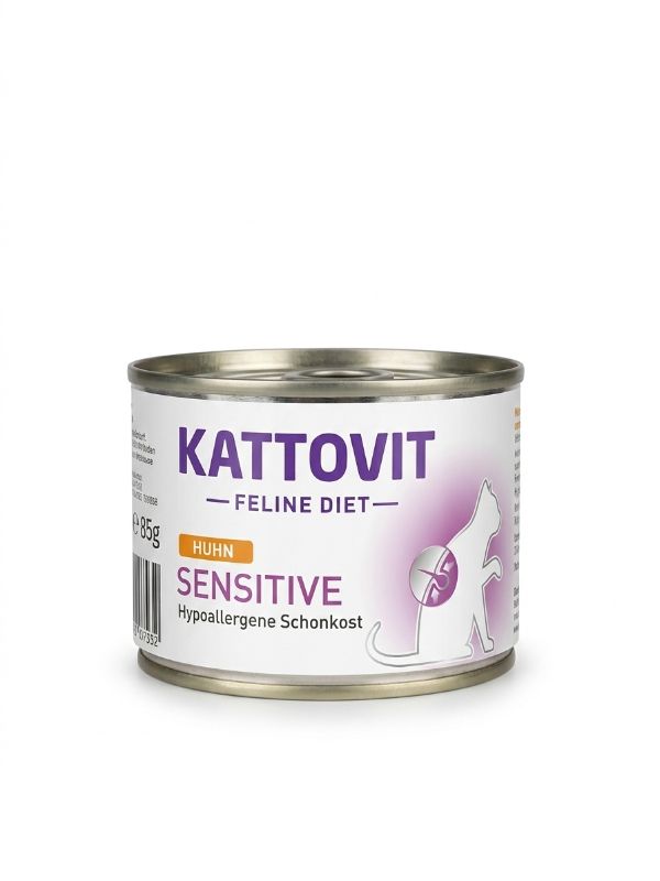 Kattovit Sensitive Huhn 85g Katzenfutter nass Dose 