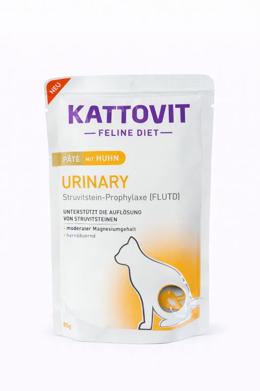 Kattovit Urinary Pate mit Huhn 85g Katzenfutter nass 