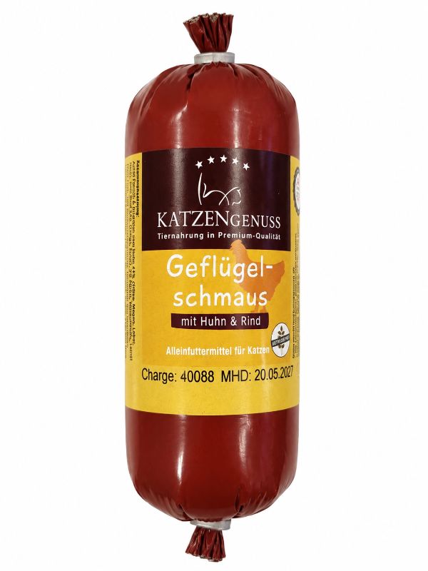 Katzengenuss Geflügelschmaus mit Huhn & Rind