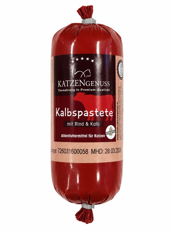 Katzengenuss Kalbspastete mit Rind & Kalb