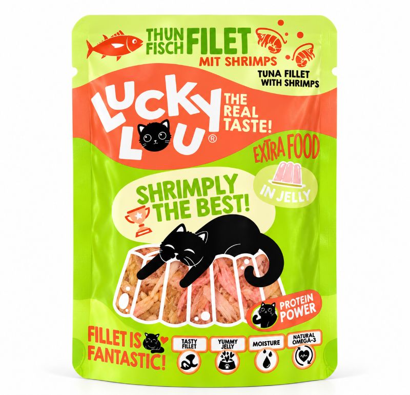 Lucky Lou Extra Food – Thunfisch & Shrimps 70g