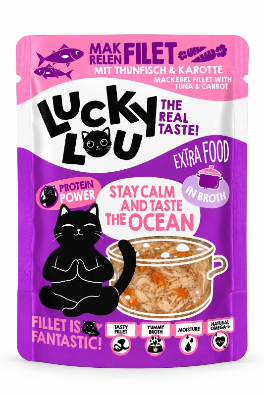 Lucky Lou – Makrele & Thunfisch in Saft 70g