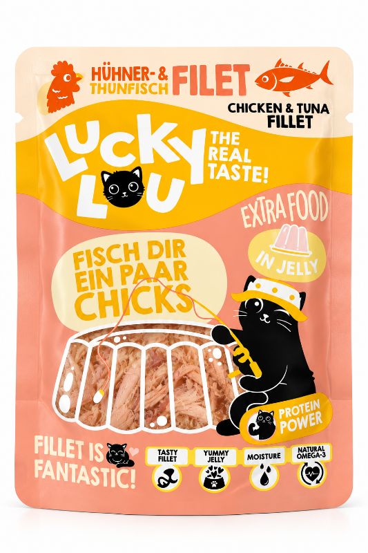 Lucky Lou Thunfisch & Huhn Filet – 70 g