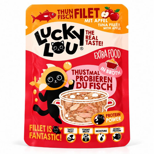 Lucky Lou Thunfischfilet mit Apfel – 70 g