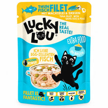 Lucky Lou Thunfischfilet mit Wachtelei in Saft 70g