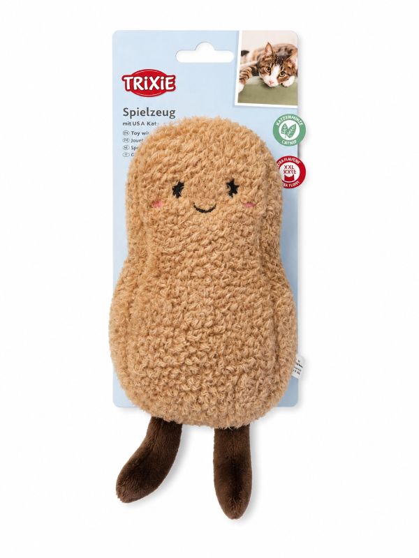 Plüsch Erdnuss braun