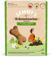 Sammy’s Kräuterknochen mit Lamm, Fenchel & Löwenzahn – 1 kg