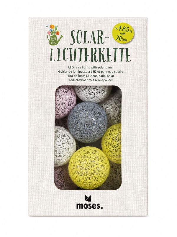 Solar-Lichterkette bunt 