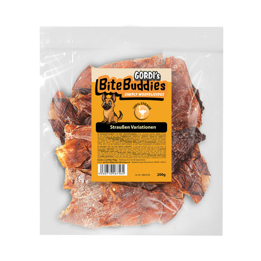 Straussen Variationen zum Kauen für Hunde