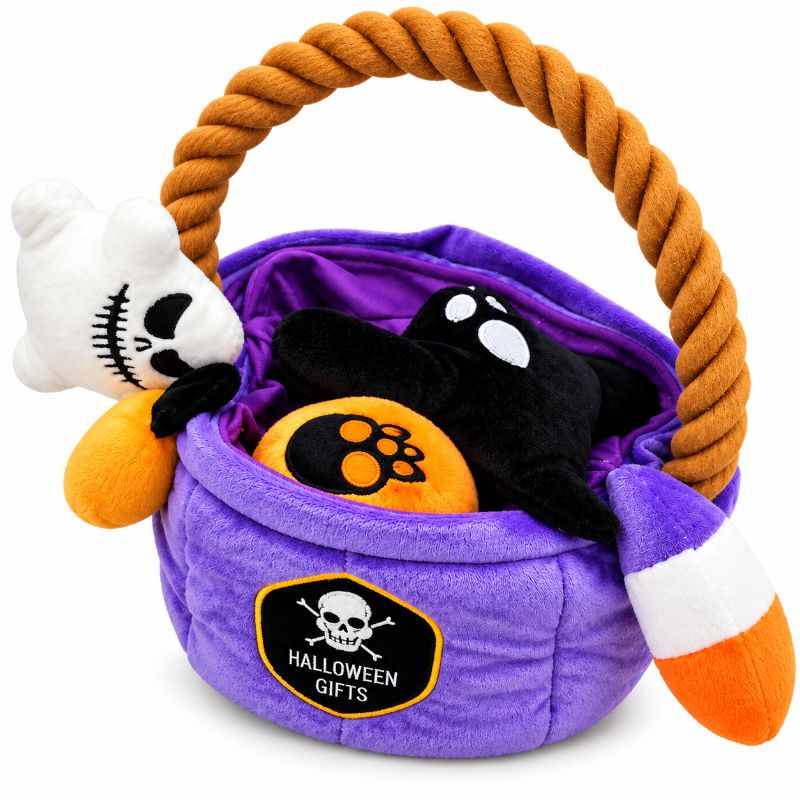 TRIXIE Halloween-Geschenkkörbchen mit Plüschspielzeugen