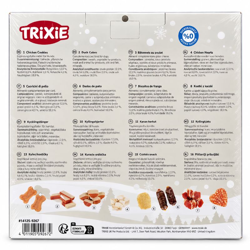TRIXIE Hunde-Adventskalender Rückseite 