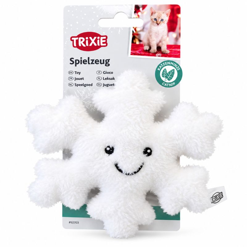 TRIXIE Katzenspielzeug Schneeflocke mit Katzenminze