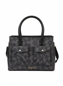 Tasche schwarz gemustert für Hunde und Katzen 
