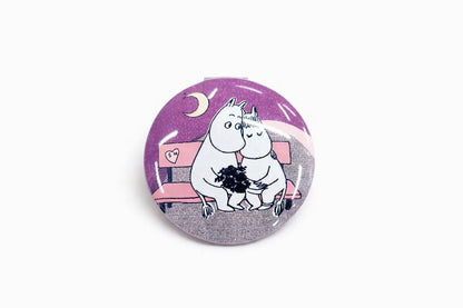 Taschenspiegel Mumin violett verliebtes Muminpärchen